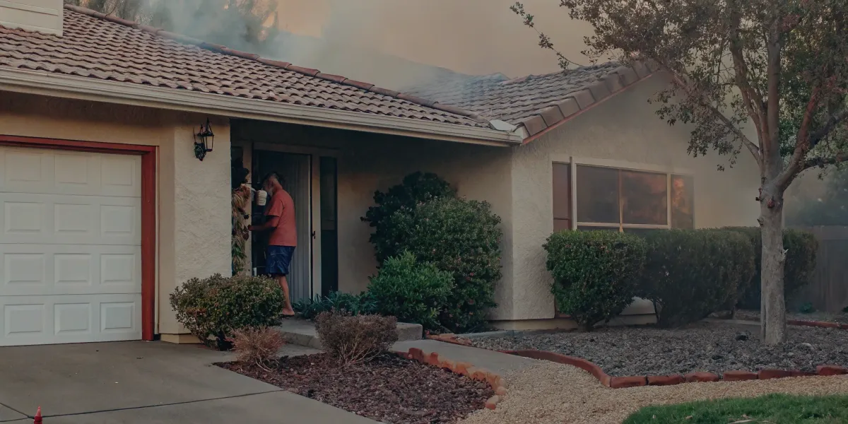 Preparing a Northern California home for wildfire to improve its insurability.